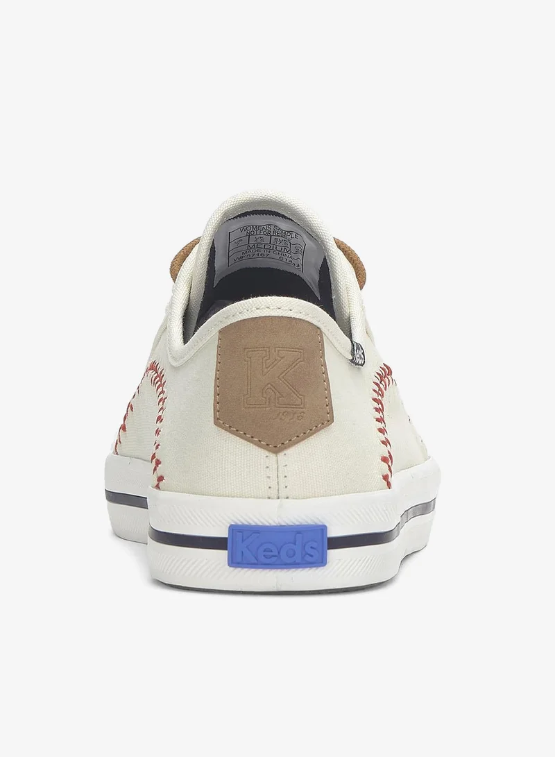 Keds Keds Women's Kickstart Pennant Casual Sneaker Cream